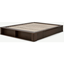 Picture of Kano Double Platform Bed with Drawer Storage, Walnut Stain Pine