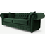 Picture of Branagh 3 Seater Chesterfield Sofa, Pine Green Velvet