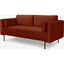 Picture of Harlow Large 2 Seater Sofa, Brick Red Vevet