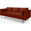 Picture of Harlow 3 Seater Sofa, Brick Red Velvet