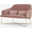 Picture of Stanley 2 Seater Sofa, Velvet Vintage Pink