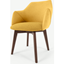 Picture of Lule Office Chair, Yellow and Walnut