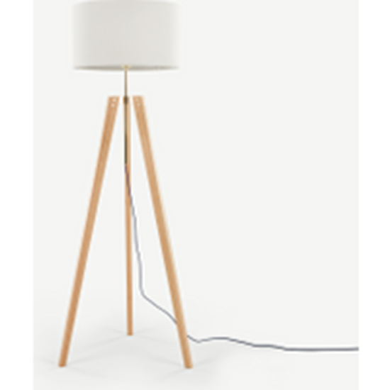Numa Irvin Tripod Floor Lamp, Natural Wood Tripod Floor Lamp