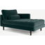 Picture of Scott Right Hand Facing Chaise Longue, Cotton Velvet Petrol