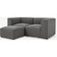 Picture of Juno 2 Seater Modular Sofa with Footstool, Marl Grey