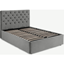 Picture of Skye Super King Size Bed with Ottoman Storage, Light Grey Velvet