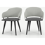 Picture of Set of 2 Neilson Carver Dining Chairs, Marl and Hail Grey