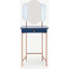 Picture of Maddie Dressing Table, Dark Blue and Copper