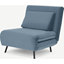 Picture of Kahlo Single Seat Sofa Bed, Arctic Blue Velvet