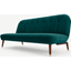 Picture of Margot Click Clack Sofa Bed, Velvet Seafoam Blue