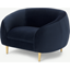 Picture of Trudy Armchair, Royal Blue Velvet