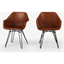 Picture of Set of 2 Hektor Tub Dining Chair, Tan and Black