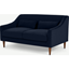 Picture of Herton 2 Seater Sofa, Ink Blue Velvet