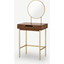 Picture of Tayma Dressing Table, Acacia Wood & Brass