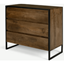 Picture of Rena Chest of Drawers, Mango Wood and Black Metal