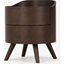 Picture of Odie 2 Drawer Bedside Table, Dark Stain Oak