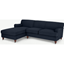 Picture of Orson Left Hand Facing Chaise End Sofa, Dark Blue Weave