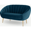 Picture of Primrose 2 Seater Sofa, Velvet Petrol Teal