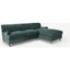 Picture of Orson Right Hand Facing Chaise End Corner Sofa, Marine Green Velvet
