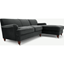 Picture of Orson Right Hand Facing Chaise End Corner Sofa, Midnight Grey Velvet