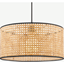 Picture of Sagres Pendant Lamp Shade, Natural Cane and Black