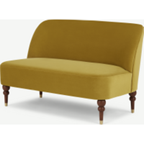 Harpo 2 Seater Sofa, Vintage Gold Velvet