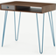 Picture of Dotty Desk, Dark Stain Oak & Grey