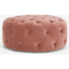 Picture of Hampton Large Round Pouffe, Blush Pink Velvet