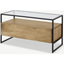 Picture of Kilby Compact TV Stand, Light Mango Wood and Glass
