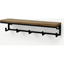 Picture of Maxine Wall Shelf with Hooks, Mango Wood & Black