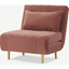 Picture of Bessie Single Sofa Bed, Blush Pink Velvet