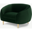 Picture of Trudy Armchair, Pine Green Velvet