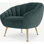 Picture of Primrose Accent Armchair, Marine Green Velvet