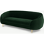 Picture of Trudy 3 Seater Sofa, Pine Green Velvet