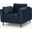 Picture of Vento Armchair, Sapphire Blue Velvet