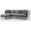 Picture of Wes 3 Seater Chaise End Corner Sofa, Elite Grey