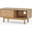 Picture of Pavia Compact TV Stand, Natural Rattan & Oak Effect