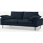 Picture of Fallyn Large 2 Seater Sofa, Navy Cotton Velvet