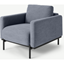 Picture of Jarrod Armchair, Washed Blue Cotton