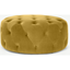 Picture of Hampton Large Round Pouffe, Vintage Gold Velvet