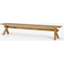Picture of Bayron 5 Seat Dining Bench, Brushed Solid Oak
