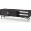 Picture of Haines Wide Media Unit, Charcoal Black Mango Wood
