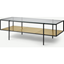 Picture of Cheney Coffee Table, Glass & Brass