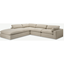 Picture of Samona Left Hand Facing Full Corner Sofa, Natural Cotton & Linen Mix