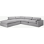 Picture of Samona Left Hand Facing Full Corner Sofa, Mineral Cotton & Linen Mix