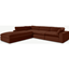 Picture of Samona Left Hand Facing Full Corner Sofa, Amber Velvet