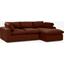 Picture of Samona Right Hand Facing Chaise End Sofa, Amber Velvet