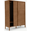 Picture of Ledger Sliding Wardrobe, Dark Stain Ash