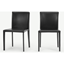 Picture of Calcott Set of 2 Dining Chairs, Black PVC