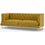 Picture of Goswell 3 Seater Sofa, Vintage Gold Velvet